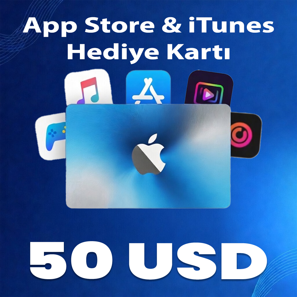 50 USD App Store & iTunes Hediye Kartı