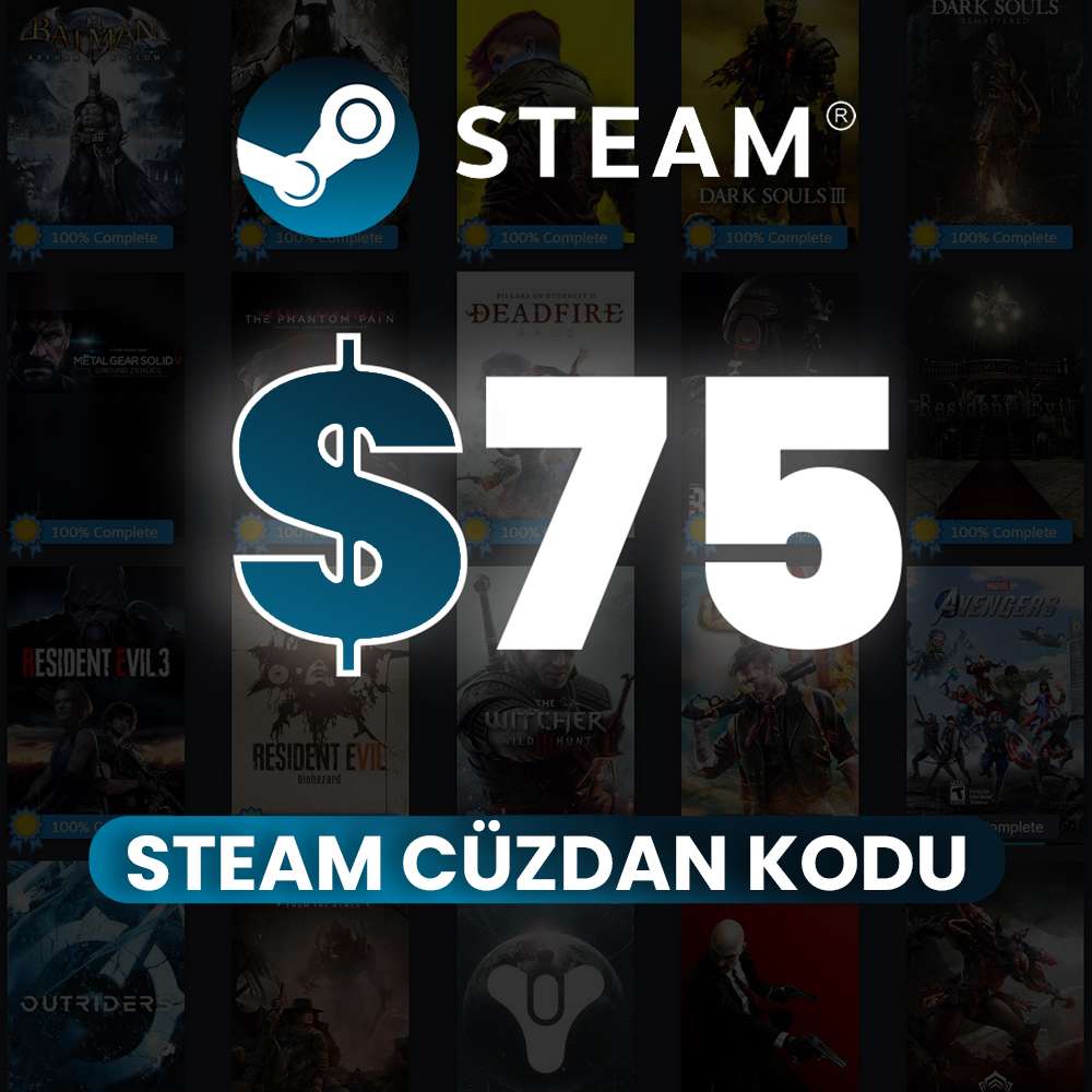 75 USD Steam Wallet Code
