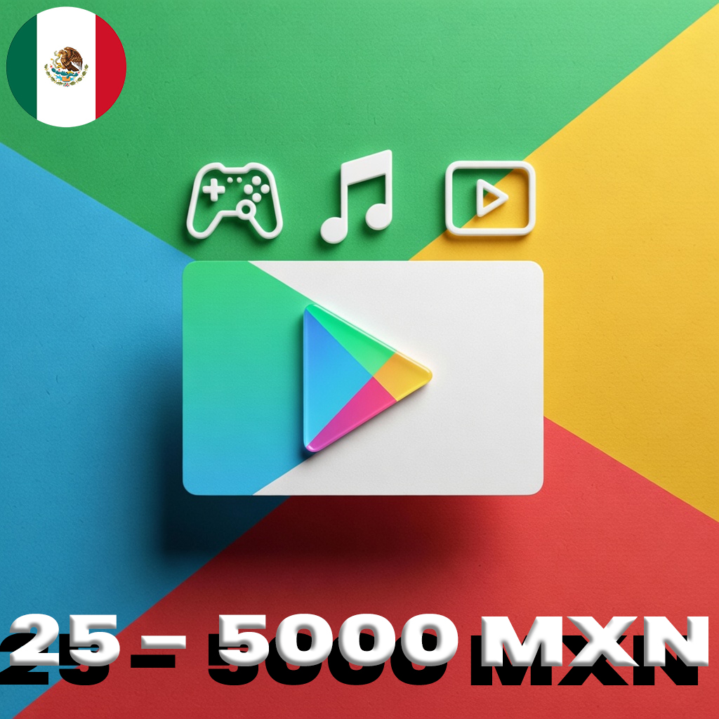 Google Play Gift Card Mexico 25 - 5000 MXN