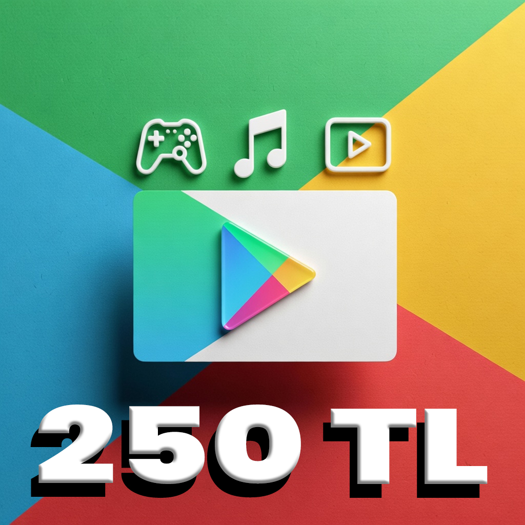 Google Play gift code 250 TL